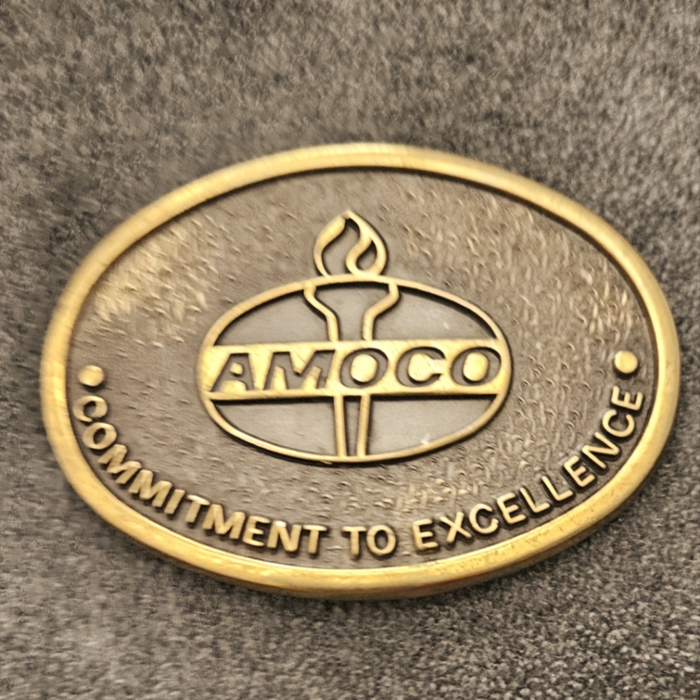 Amoco Belt Buckle by Jadco Solid Brass